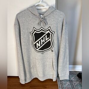 NHL Heather Gray Logo Hoodie